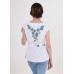 Embroidered blouse "Flower Paradise" white